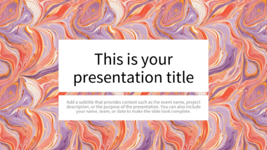 Vibrant Abstract Marble PowerPoint Background