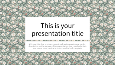 Festive Poinsettia PowerPoint Background