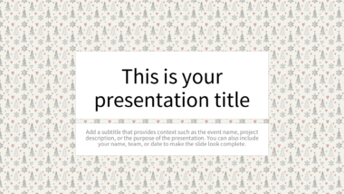 Minimalist Christmas Tree PowerPoint Background