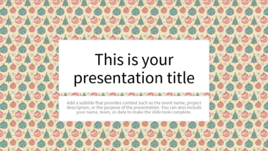 Festive Vintage Christmas PowerPoint Background