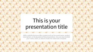 Festive Gingerbread PowerPoint Background