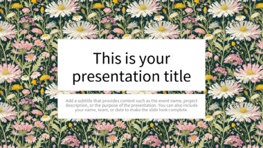 Vintage Pastel Floral PowerPoint Background