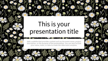 Vintage Floral PowerPoint Background