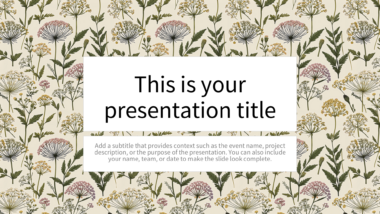 Muted Floral PowerPoint Background