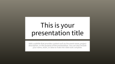 Dark Gray Gradient PowerPoint Background