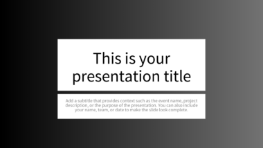 Black and Grey Gradient PowerPoint Background