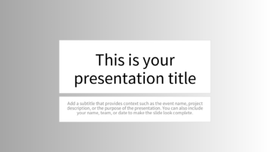 Modern Gray Gradient PowerPoint Background