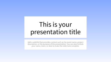 Clean Light Blue Gradient PowerPoint Background