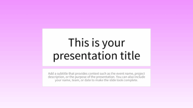 Minimalistic Soft Pink Gradient PowerPoint Background