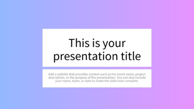 Soft Calming Gradient PowerPoint Background