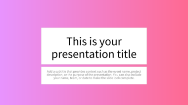 Modern Smooth Pink-Purple Gradient PowerPoint Background