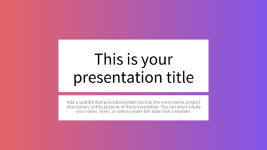 Vibrant Gradient PowerPoint Background