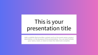 Vibrant Modern Gradient PowerPoint Background