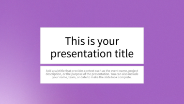 Soft Purple Gradient PowerPoint Background