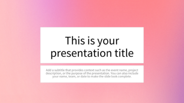 Soft Pink to Purple Gradient PowerPoint Background