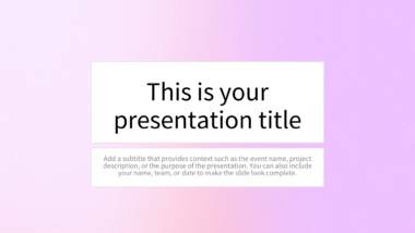 Soft Pastel Gradient PowerPoint Background