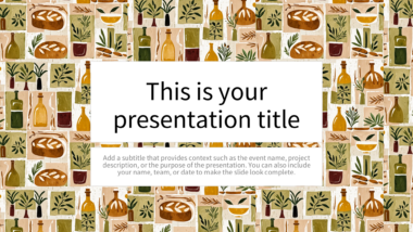 Rustic Mediterranean PowerPoint Background