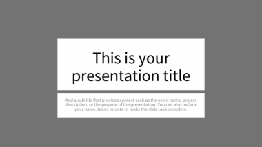 Solid Grey PowerPoint Background