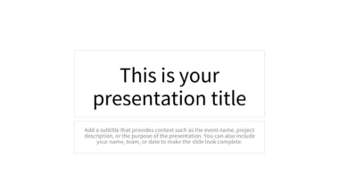 Plain White PowerPoint Background