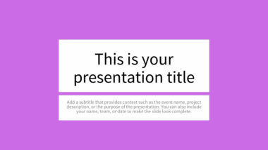 Solid Bright Purple PowerPoint Background