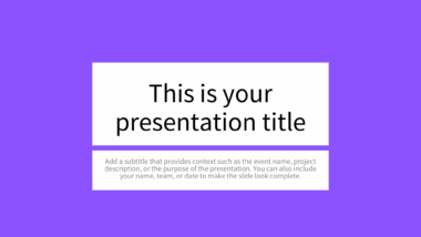 Solid Purple PowerPoint Background