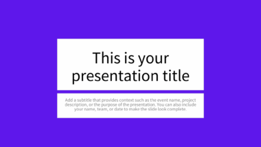 Solid Vibrant Purple PowerPoint Background