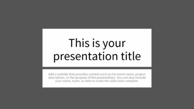 Solid Dark Gray PowerPoint Background