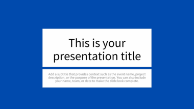 Solid Blue PowerPoint Background