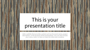 Vintage Earthy Ikat PowerPoint Background