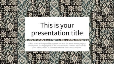 Intricate Vintage Geometric PowerPoint Background