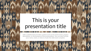 Textured Earthy Vintage PowerPoint Background