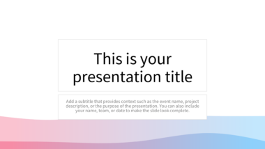 Colorful Gradient Waves PowerPoint Background