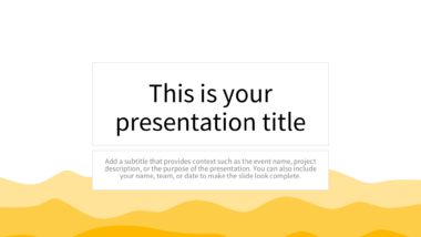 Minimalist Pastel Waves PowerPoint Background