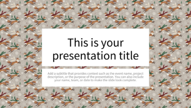 Festive Foxes PowerPoint Background