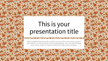 Whimsical Playful Animals PowerPoint Background