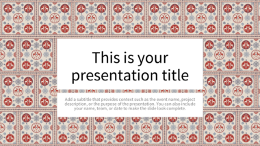 Festive Retro Nordic PowerPoint Background