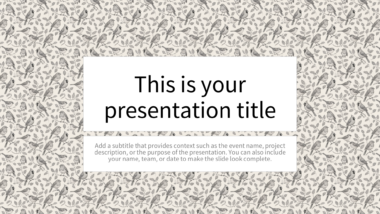 Elegant Winter Birds PowerPoint Background